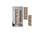 Vicco BüCherregal Bob, 190 X 60 Cm, Sonoma, Wohnzimmer Standregal Mit 5 FäChern
