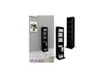Vicco CD Regal DVD StäNder Schwarz Wandregal HäNgeregal BüCherregal BüRorega