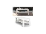 Vicco Couchtisch Weiß 100 X 60 Cm - Wohnzimmertisch Beistelltisch Holztisch