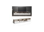 Vicco Lowboard Diego Fernsehschrank Sideboard Tv Fernsehtisch Sonoma Weiß