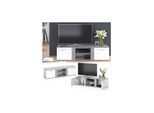 Vicco TV Lowboard Novelli Fernsehschrank Sideboard Fernsehtisch Weiß Beton