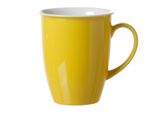 Ritzenhoff & Breker Doppio Kaffeebecher, Kaffee Becher, Tasse, Geschirr, Porzellan, Sonnengelb, 320 Ml, 565003