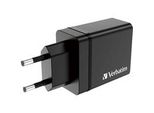 LadegeräT 30W, 1X USB-C , 3X USB-A Schwarz, Pd 3.0, Qc 3.0