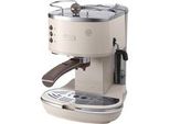 Icona Vintage ECOV 311.BG, Espressomaschine beige/silber (glänzend)