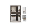 Vicco HäNgeschrank Marelle 30 X 67 Cm, Weiß Artisan, Modern, Badschrank, Schmal, Badezimmer