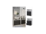 Vicco Midischrank Maltin Weiß Anthrazit 60 X 30 Cm Badezimmer