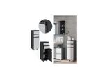 Vicco Midischrank Badschrank BadezimmermöBel J-Shape Anthrazit Weiß Modern 30X95Cm Badezimmer Schrank BadmöBel SchranktüR Schrankschublade Schrankfach Ablage Aufbewahrung
