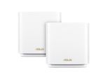 ASUS WLAN-Router ZenWiFi XT8 V2 AX6600 2er Pack Weiß Router weiß WLAN-Router