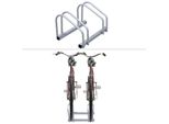 Hengda - Fahrradständer für 2 Fahrräder Fahrräde Aufstellständer Fahrradhalter Mehrfachständer Räder mtb - Silber