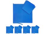 40 x Bodenmatte, Schmutzmatten für Fitness & Fitnessgeräte, mit Randstücken, eva, Fläche 15 m², BxT 60x60 cm, blau