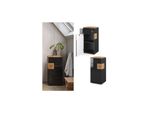 Vicco Midischrank Badschrank Badezimmerschrank Eden 2 FäCher TüR Schublade Ant
