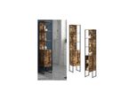 Vicco Badschrank Fyrk Vintage Badezimmerschrank Hochschrank Badregal 5 FäCher