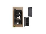 Vicco HäNgeschrank Badschrank Badezimmerschrank Gloria Anthrazit 33 X 84 Cm Modern Badezimmer TüR 3 FäCher