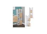 Vicco Hochschrank Alf 36 X 117 Cm, Weiß Artisan Eiche, Badezimmer, Badschrank