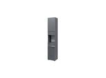 Vicco Badschrank Freddy Anthrazit Hochglanz Badezimmerschrank Hochschrank Bad