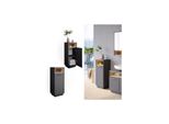 Vicco Badschrank Badezimmerschrank Midischrank Beatrice Anthrazit Badregal BadmöBel