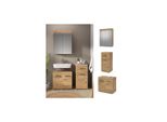 Vicco BadmöBel Set BadezimmermöBel Luna Spiegelschrank Unterschrank Midischrank