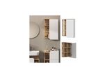 Vicco HäNgeschrank Karen 50 X 75 Cm, Sonoma Weiß, Badschrank, Schmal, Badezimmer, Modern