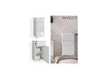 Vicco Badschrank Freddy Weiß Hochglanz Badezimmer Badregal Midischrank