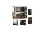 Vicco BadmöBel Set Eden Spiegelschrank Unterschrank HäNgeschrank Hochschrank Ant