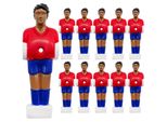 11 Tischkicker Figuren 13mm Spanien Rot Blau - Tisch Fussball Kicker Figuren