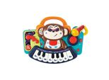 Moni Musikspielzeug Keyboard DJ Monkey 3137 Melodien, Tasten, Licht, Mikrofon bunt