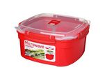sistema® Mikrowellen-Dampfgarer rot 2,4 l, 1 St.