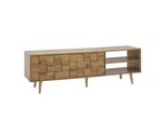 Tv-Board Kommode 160Cm Mdf Eiche Dekor Design Front Lowboard Mit 2 TüRen Fernsehschrank