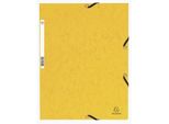 Cartella Exacompta Elastica 3 Lembi Manila Cartone Din A4 Giallo 355G