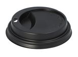 Papstar 85497 Coperchi Per To Go - 100 Pezzi, Nero
