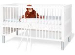 Babymöbel-Set PINOLINO Jarle breit weiß Baby Schlafzimmermöbel-Sets Baby-Bettsets