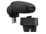 [Bracciolo Centrale, Perfetto Per Peugeot 207, 207 Sw, 207 Cc Dal 2006 - Bracciolo Con Vano Portaoggetti - Rivestito - Pelle Artificiale - Nero