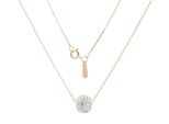 Kette Mit AnhäNger Vivance "Kristall", Gelb (Gelbgold 375), Halsketten, Damen, Gelbgold 375