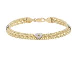 Armband Vivance "Herz", Gelb (Gelbgold 375), ArmbäNder, Damen, Gelbgold 375, Armband