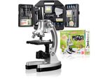 Bresser 1858413 - Set Di Microscopi 300X-1200X Con Custodia - B W