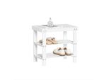 Sobuy Scarpiera In Bambù Panca Per Scarpe Larghezza Panca 50 Cm Bianco FSR02-K-W