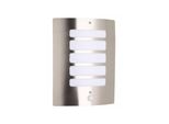 Brilliant Lampe Todd AußEnwandleuchte Bewegungsmelder Edelstahl 1X A60, E27, 60W, Geeignet FüR Normallampen (Nicht Enthalten) Ip-Schutzart: 44 - SpritzwassergeschüTzt