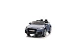 Es-Toys Kinder Elektroauto Audi Ttrs, Eva-Reifen, Sicherheitsgurt, Fernbedienung Grau-Blau