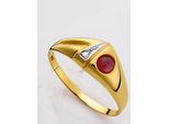 Fingerring LADY Gr. 21, rot, Fingerringe, Damen, 21, Metall-Metall, Metall, Metall