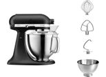 KITCHENAID Küchenmaschine Artisan 5KSM185PSEBK, schwarz (gusseisen schwarz), B:24cm H:36cm T:37cm, Küchenmaschinen