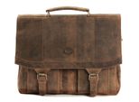 Harold's Pelle Borsa Da Ufficio Cartella Antic Briefcase Nature Marrone
