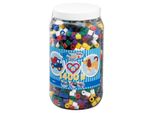 Hama Iron On Beads Maxi - Mix Di Colori Solidi 1400 Perline (6 Colori) In Scatola Di Conservazione