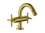 Grohe 2-Griff Bidetarmatur. Atrio 24353 Kreuz-Griff Cool Sunrise GebüRstet, 24353GN0 24353GN0