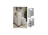 Vicco Badschrank Fynn Weiß 18 X 62 Cm 2 Schubladen