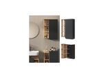 Vicco HäNgeschrank Karen Sonoma Anthrazit 50 X 75 Cm TüR Offene FäCher