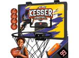 KESSER® Mini-Basketballkorb fürs Zimmer & Büro Tür-Basketballkorb Indoor & Outdoor Basketball-Board für Kinder-Zimmer & Wandmontage Basketballbrett inkl. Ballnetz Pumpe & Ball