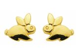 Paar OhrhäNger Adelia´S "Damen Goldschmuck 1 Paar 333 Gold Ohrringe / Ohrstecker Hase", Gold, Ohrringe, Damen, Damen, Gold, 333 Gold Goldschmuck FüR Damen