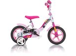 Kinderfahrrad DINO Lernrad 10 Zoll Gr. 16, weiß, Fahrräder, Kinder, 16cm, 10 Zoll (25,40cm), mit Stützrädern, Hupe und Schutzblechen