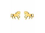 Paar OhrhäNger Adelia´S "1 Paar 333 Gold Ohrringe / Ohrstecker Pferd", Gold, Ohrringe, Damen, Damen, Gold, 333 Gold Goldschmuck FüR Damen