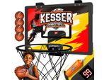 KESSER® Mini-Basketballkorb fürs Zimmer & Büro Tür-Basketballkorb Indoor & Outdoor Basketball-Board für Kinder-Zimmer & Wandmontage Basketballbrett inkl. Ballnetz Pumpe & Ball